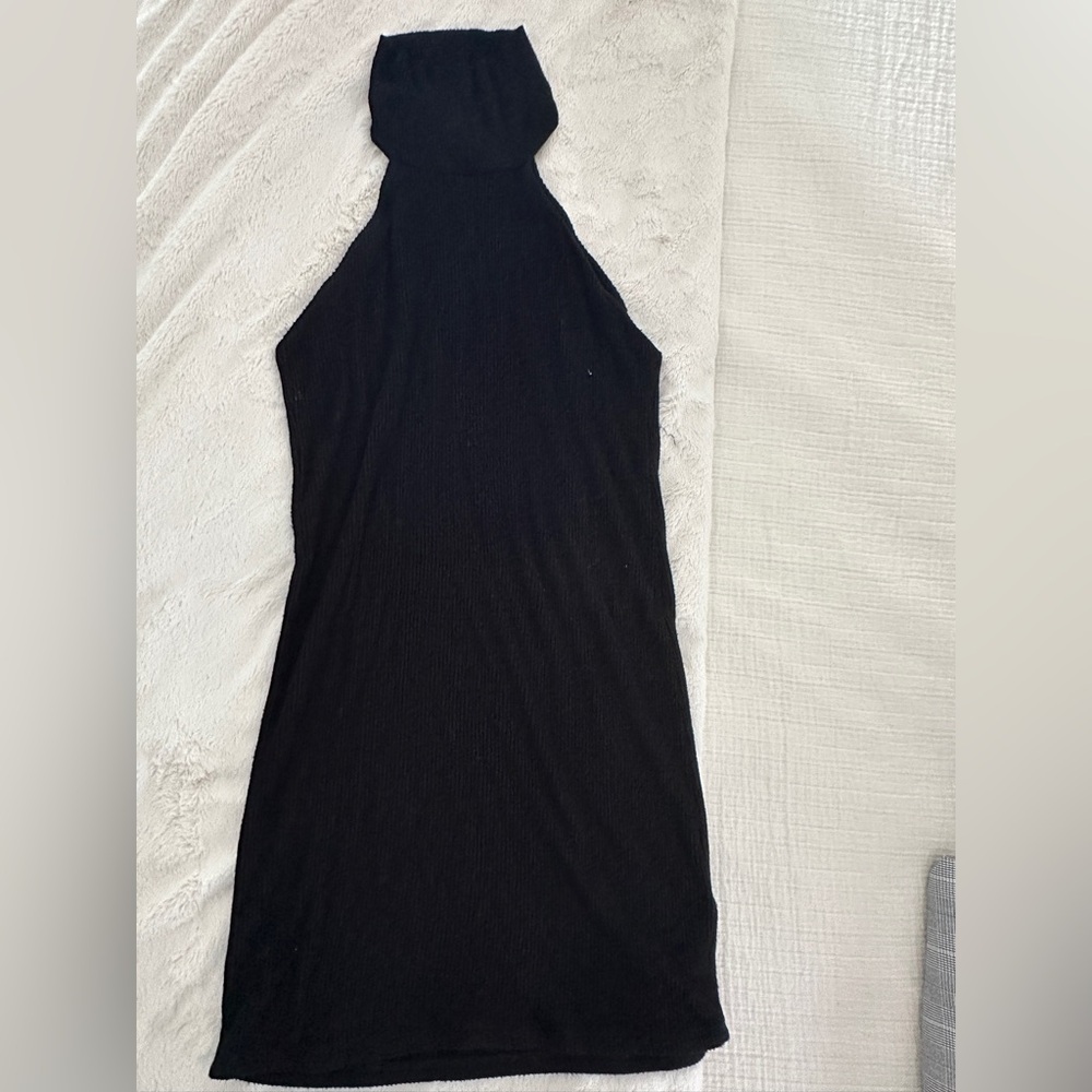 Michael Lauren Black Backless Dress
